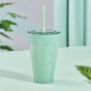 Starbucks Glass Tumbler Mint 2021 Rare Collectible Original Straw EUC